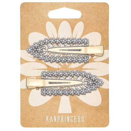 Miniatura 23 de KANPRINCESS Pinza para el pelo, 2 piezas de diamantes de imitación de 2.4 pulgadas, color plateado, pasadores de pelo para mujeres y niñas, novia