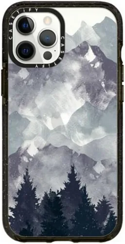 Miniatura 78 de Funda CASETiFY Impact para iPhone 12 Pro Max - Blanco Nubes - Negro Claro Nubes Blancas