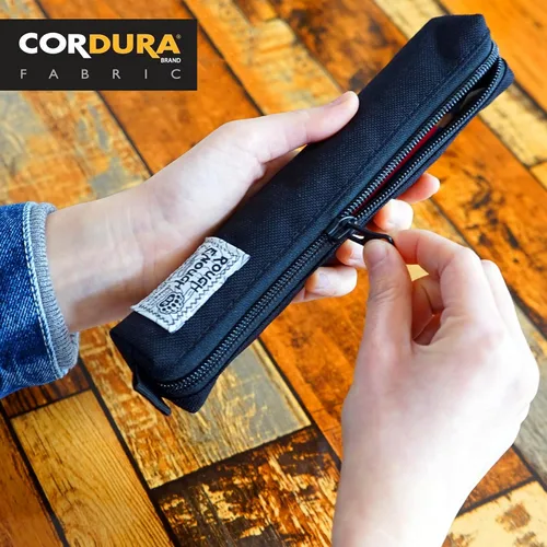 Miniatura 6 de Rough Enough - Estuche delgado pequeño para lápices, para niñas, niños, adultos, escuela, oficina, suministros de papelería con cordura negra