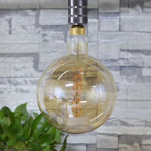 Miniatura 7 de SD LUX Bombilla LED gigante vintage de gran tamaño, bombilla Edison enorme, regulable, 8 W 450 lm (equivalente a 50 W), blanco cálido 2200 K, base