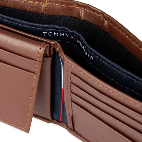 Miniatura 54 de Tommy Hilfiger Cartera de piel auténtica para hombre con ventana de identificación y múltiples ranuras para tarjetas