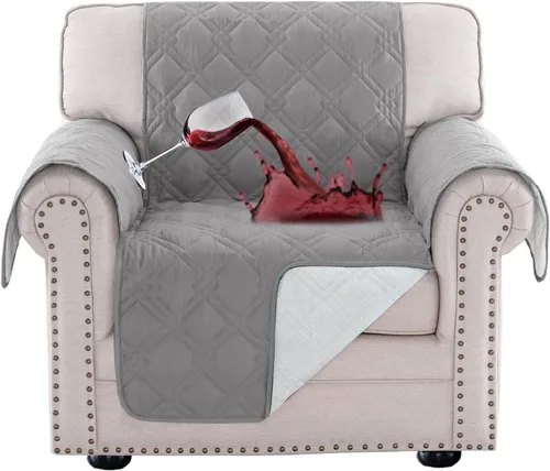 Miniatura 49 de Turquoize Funda 100% Impermeable para Sillón de Ala Fundas para Sillón de Ala con Brazos Protector de Silla Sofá Protector Triple Antideslizante