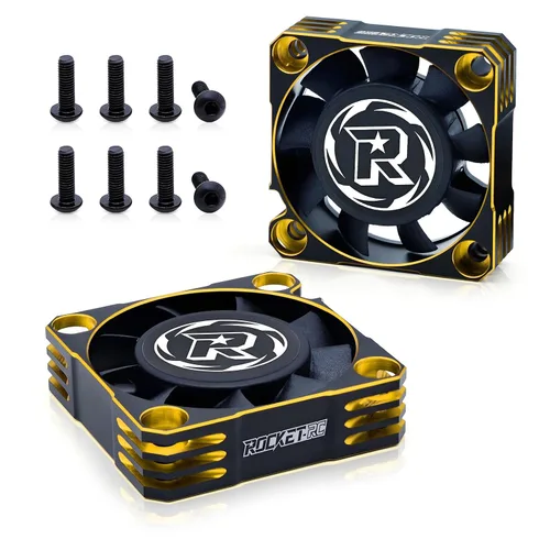 Miniatura 10 de 2 Pack Ventilador de Refrigeración de Motor de 40mm 16000RPM Ventilador de Refrigeración RC ESC Disipación de Calor para Coche RC 1/10 1/8
