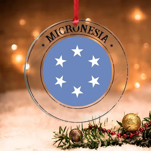 Miniatura 9 de Adornos de Navidad de Malasia, bandera de Malasia, adornos acrílicos, colgante para árbol de Navidad, bandera nacional, recuerdo del país
