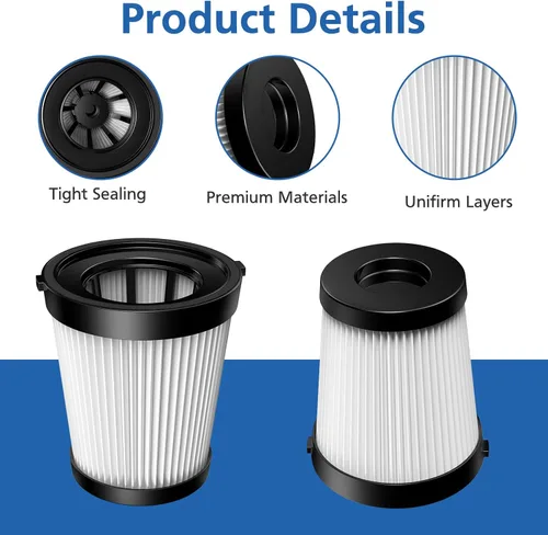 Miniatura 5 de Nequare Vacuum S181 - Paquete de 6 filtros FSV001 compatibles con Fabuletta FSV101, FSV001, Girnoor G160&G165, Afoddon A300, Lubluelu 202, Oraimo