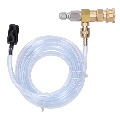 Miniatura 5 de Kit de inyector químico Inyector ajustable aguas abajo con tubo de 9.8 pies para lavadora a presión Accesorios 5000PSI