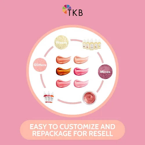 Miniatura 6 de Base de brillo labial TKB (Flexagel M) Listo para formular Hidratante, alto brillo, transparente, vegano y libre de crueldad Fabricado