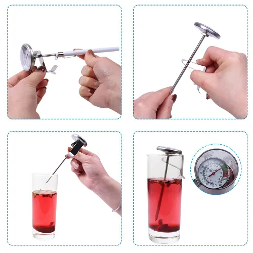 Miniatura 8 de KT THERMO - Termómetro de lectura instantánea de 2 pulgadas, mejor para bebidas de café, espuma de leche con chocolate