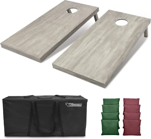 Miniatura 32 de GoSports Juego de tablas de cornhole de madera de tamaño reglamentario de 4 x 2 pies, incluye funda de transporte y bolsas de frijoles