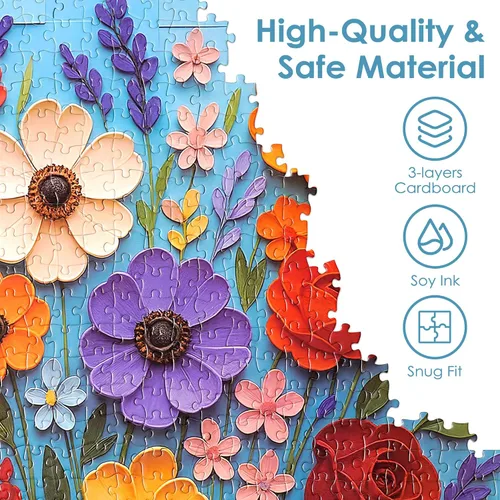 Miniatura 4 de Rompecabezas para adultos, 1000 piezas, rompecabezas de flores y plantas, rompecabezas de paisaje natural, rompecabezas de flores de primavera