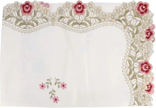 Miniatura 5 de Mantel a prueba de polvo, mantel rectangular, mantel de estilo europeo para decoración de mesa de comedor y cocina (S), mantel rectangular, mantel a