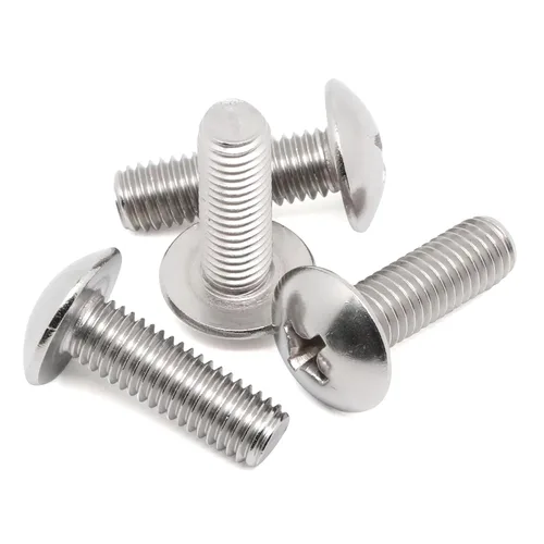 Miniatura 7 de Tornillos de máquina con cabeza de truss #6-32 x 1/4", acero inoxidable 304 18-8, acabado brillante, rosca completa, 100 unidades plateado