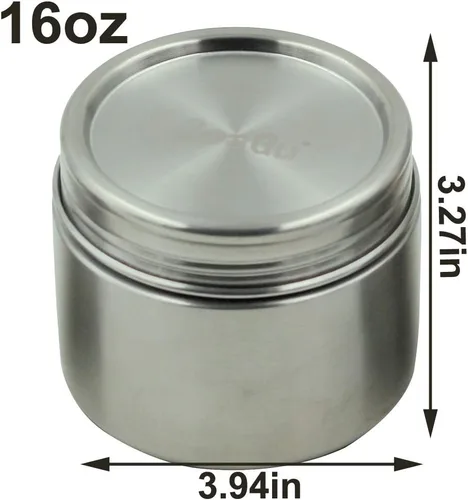 Miniatura 2 de CoaGu Contenedor de café de 16 onzas: Contenedor hermético de acero inoxidable 18/8 sin BPA, apto para lavavajillas e ideal para almacenamiento