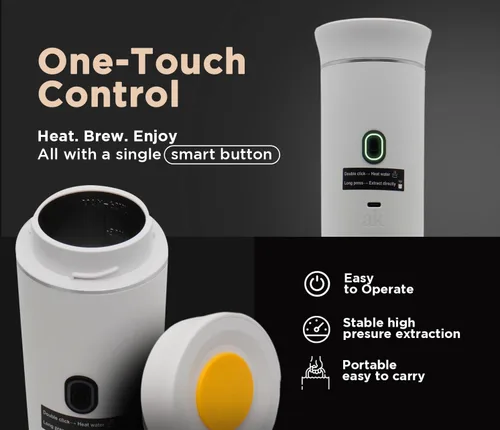Miniatura 6 de Cafetera portátil 3 en 1 – Máquina de café espresso eléctrica para viajes – Compatible con café molido, cápsulas NS y DG – Cafetera de espresso