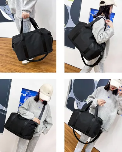 Miniatura 3 de Bolsa de viaje expandible, bolsa de viaje para el fin de semana, bolsa de gimnasio para mujer