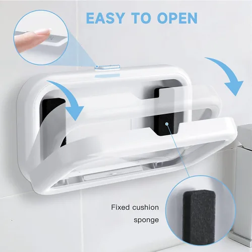Miniatura 5 de KUNSLUCK Soporte impermeable para teléfono de ducha, rotación de 360°, antivaho de alta sensibilidad, soporte de teléfono para pantalla táctil