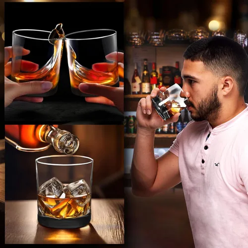 Miniatura 6 de Libbey - Vasos de whisky de 10 onzas, juego de 10 unidades, paquete a granel, base pesada, vidrio de moda antigua, perfecto para whisky, bourbon
