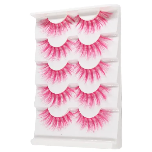 Miniatura 12 de Pestañas postizas blancas de Halloween, herramientas de extensión, anime japonés, cosplay, maquillaje natural, para fiesta de máscaras, pestañas