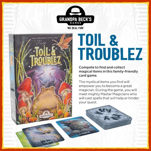 Miniatura 2 de Grandpa Beck's Games Toil & Troublez de los creadores de Cover Your Assets Divertido juego de cartas de presiona tu suerte para niños