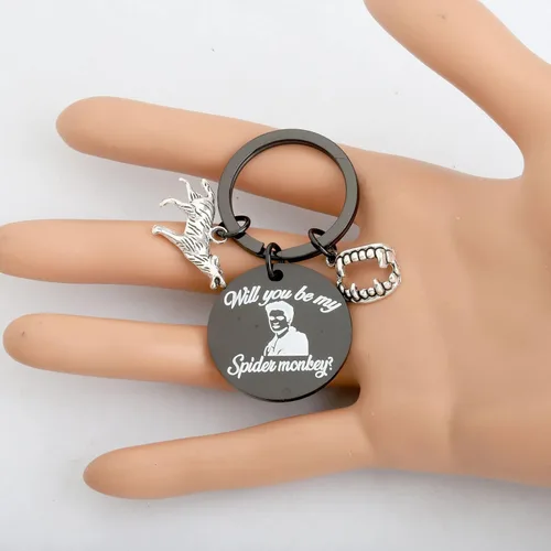 Miniatura 4 de KEYCHIN Llavero de la película Crepúsculo, Edward y Bella Fans Gifts Will You Be My Spider Monkey Jewelry para amigos y familiares