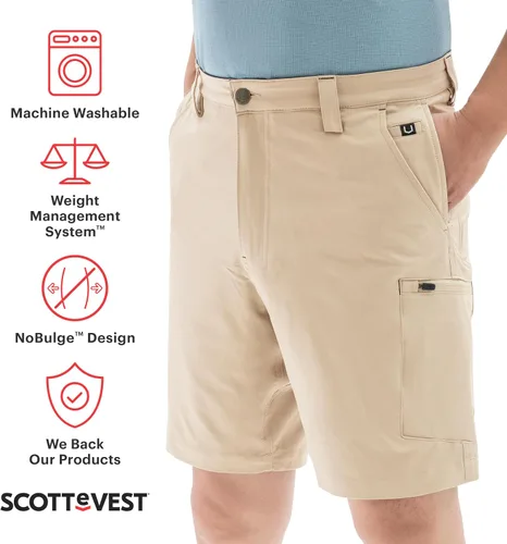 Miniatura 2 de SCOTTeVEST Action Adventure - Pantalón corto para hombre, 17 bolsillos ocultos, pantalón repelente al agua para viajes y más
