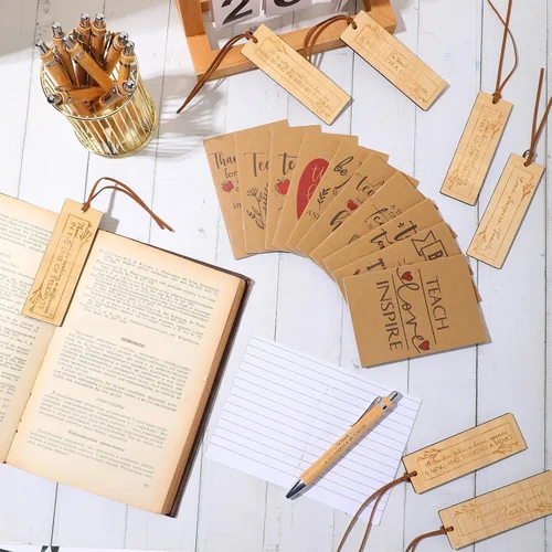 Miniatura 5 de Yeaqee 90 piezas de regalos de la semana nacional de agradecimiento a los maestros, regalos inspiradores de agradecimiento a granel, cuadernos