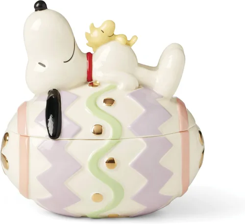 Miniatura 6 de Lenox 896632 Bandeja para Huevos Endiablados de Snoopy de Pascua de Peanuts, Vajilla de Primavera