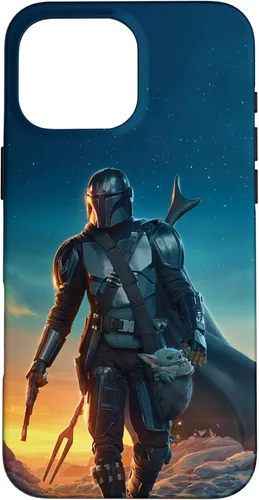 Miniatura 18 de iPhone 11 Pro Max Star Wars The Mandalorian and Grogu Sunset Poster Case