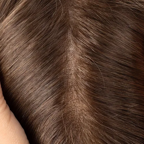 Miniatura 5 de Piezas de cabello humano para hombre, tupé, piel suave y fina con nudo en V de 0.001 in, sistema de reemplazo de cabello de 8 x 10 pulgadas