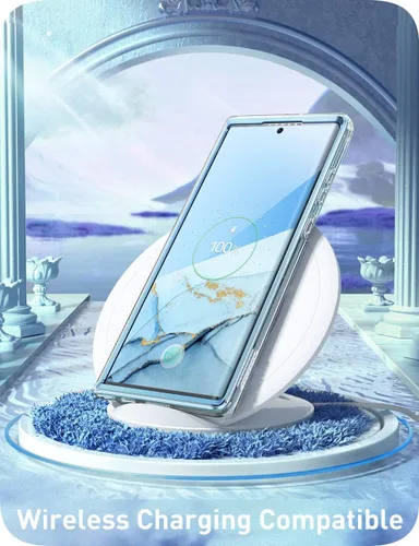 Miniatura 6 de i-Blason Funda para Samsung Galaxy S22 Ultra 5G (2022) con protector de pantalla integrado, diseño de purpurina de la serie Cosmo Slim protección