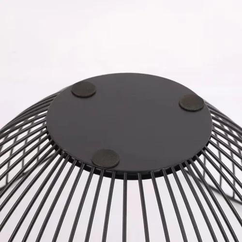 Miniatura 4 de Cesta de Frutas 7UYUU para Encimera de Cocina, Tazón de Producción de Metal Negro Moderno de Alambre de 10 Pulgadas para Frutas y Vegetales (Curvado)
