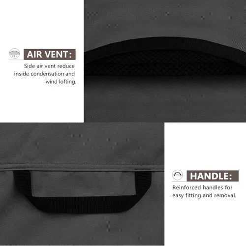 Miniatura 4 de ULTCOVER Cubierta cuadrada impermeable de aire acondicionado para unidades de aire acondicionado exteriores de hasta 24 pulgadas de ancho x 24