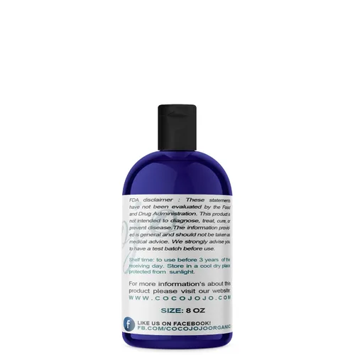 Miniatura 2 de cocojojo Aceite de ricino negro jamaicano puro refinado, prensado en frío (8 oz)