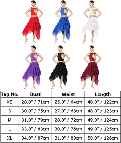 Miniatura 7 de AFAVOM Disfraz de baile lírico para mujer, vestido de lentejuelas con flores, falda asimétrica de tul fluida, disfraces de danza contemporánea