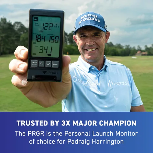 Miniatura 3 de PRGR Monitor de lanzamiento de golf portátil HS 130-A El radar Doppler mide la velocidad del palo y la pelota, Smash Factor, distancia total