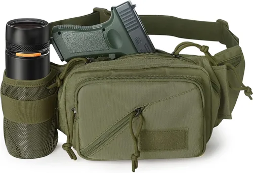 Miniatura 6 de Funda de transporte oculto para pistola en la cintura, bolsa táctica de transporte oculto para pistola, riñonera con funda para pistola de mano