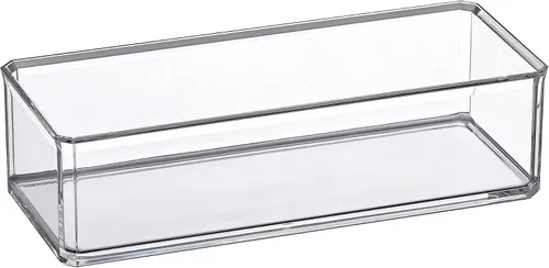 Miniatura 4 de Amazing Abby - Glamour - Organizador de maquillaje acrílico con 1 compartimento, soporte de lápiz labial de plástico transparente, solución perfecta