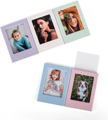 Miniatura 9 de Paquete de 5 marcos magnéticos de fotos de 2 x 3 para películas de cámara Instax Mini EVO/Liplay/SE/12/11/41/40/99/90/9/8/7S, marcos de fotos
