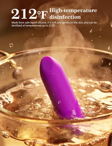 Miniatura 3 de MOIAME - Vibrador completamente de silicona para mujer, impermeabilidad IPX7, recargable, lápiz labial vibrador con punta angular, juguete sexual