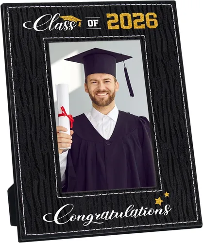 Miniatura 7 de FLYAB Marco de fotos de graduación Clase de 2025 - Regalos de graduación 2025 para hombres y mujeres, exhibición especial para una preciada foto