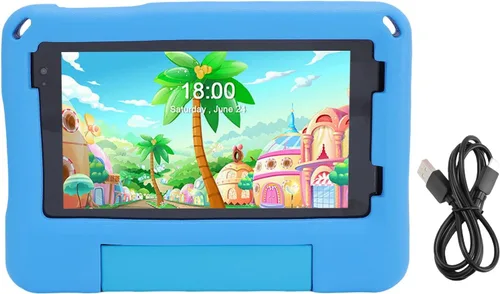 Miniatura 6 de SUNGOOYUE Tablet de entretenimiento de 7 pulgadas con funda anticaída para edades de 3 a 10 años. Aprendizaje, educativo, para Prime Video para 14