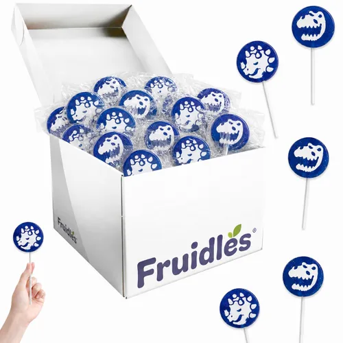 Miniatura 3 de 20 unidades de paletas de tatuajes de dinosaurio, ideales para rellenos de bolsas de fiesta, envueltos individualmente 0.28 oz - Pops