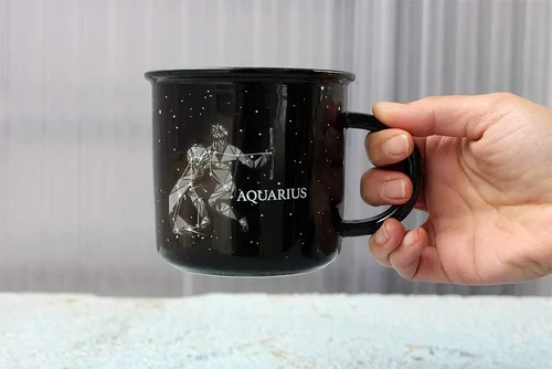 Miniatura 2 de Creature Cups Aquarius - Taza de cerámica - Taza de café de astrología de 13.5 onzas con rasgos del horóscopo en el interior Géminis