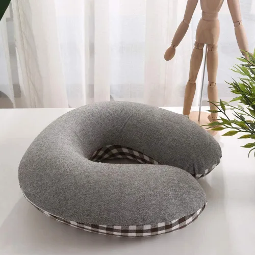 Miniatura 4 de Almohada de cuello de trigo sarraceno para dormir, almohada en forma de U, almohada de enfriamiento para dormir cervical de viaje, soporte