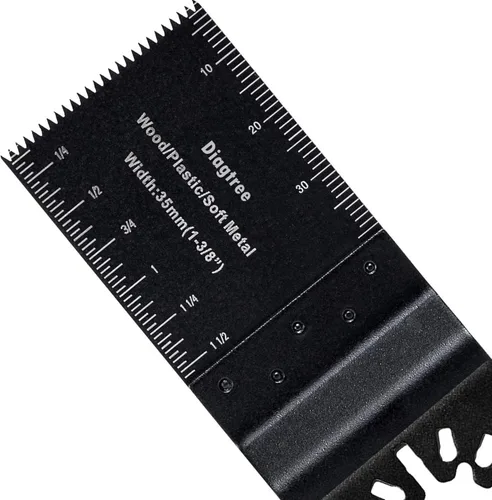 Miniatura 3 de Diagtree - Hojas de sierra oscilantes, 50 hojas de sierra oscilantes universales de madera de liberación rápida compatibles con Fein Dremel Dewalt