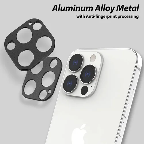 Miniatura 2 de Whitestone - Protector de cámara para Apple iPhone 13 (6.1 pulgadas), instalación con un solo toque, protector de lente de cámara resistente a