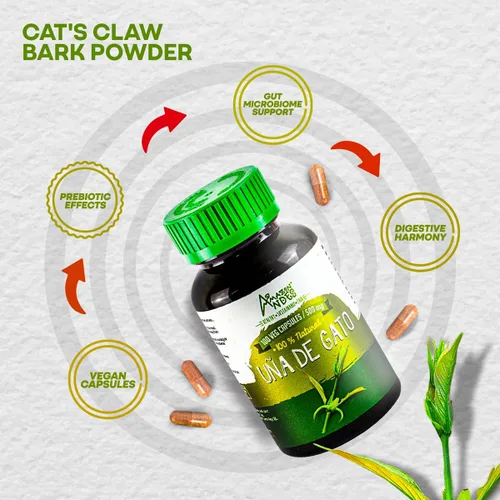 Miniatura 5 de Uña de Gato (Uncaria Tormentosa) Cápsulas l 1000 mg por porción de superalimento l Articulaciones, Partidario de sistemas inmunes y cardiovasculares