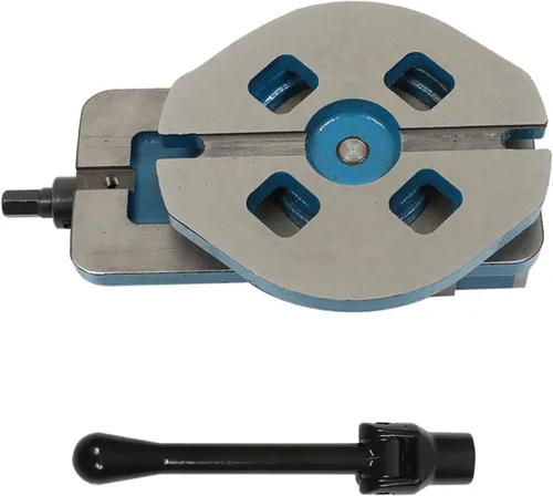 Miniatura 5 de waltyotur Tornillo de molino de precisión de 2 pulgadas con elevación antimandíbula con base giratoria, tornillo de fresado CNC de bloqueo