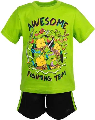 Miniatura 6 de Teenage Mutant Ninja Turtles Conjunto de camiseta estampada y pantalones cortos de malla
