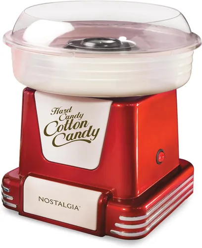 PCM805RETRORED Serie Nostalgia - Máquina para hacer algodón de azúcar o caramelos sin azucar Rojo